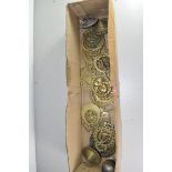 BOX CONTAINING HORSE BRASSES