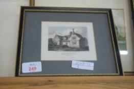 MIXED LOT COMPRISING ISABEL GLADWELL BULLARD, STUDY OF BEAUPRE HALL, OUTWELL, WATERCOLOUR,