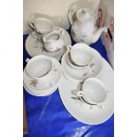 QTY OF ROYAL DOULTON TUMBLING LEAVES TEA AND TABLE WARES