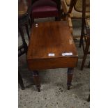 VICTORIAN MAHOGANY FRAMED BIDET, 52CM WIDE