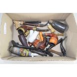 BOX OF VINTAGE TOBACCO PIPES