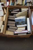 BOX OF BOOKS TO INCLUDE THE MODERN WORLD ENCYCLOPAEDIA AND THE RSPB BIRD FEEDER HANDBOOK