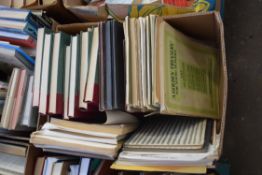 BOX OF BOOKS TO INCLUDE VOLS OF SHEET MUSIC, BACH, CHOPIN ETC