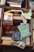 BOX OF BOOKS TO INCLUDE INSPECTOR MORSE COMPLETE COLLECTION, JUST WILLIAM