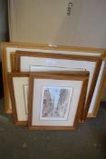 COLLECTION OF COLOURED PRINTS AND WATERCOLOURS TO INCLUDE OLD HOUSES, CYPRUS BY RON DUTTON, ST JOHNS