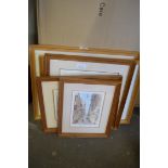 COLLECTION OF COLOURED PRINTS AND WATERCOLOURS TO INCLUDE OLD HOUSES, CYPRUS BY RON DUTTON, ST JOHNS