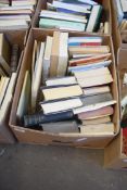 BOX OF MIXED BOOKS TO INCLUDE JOHN SIMPSON NEWS FROM NOMANSLAND AND ORIGIN OF SPECIES BY DARWIN