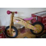 SMALL CHILDS WOODEN BIKE