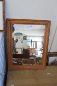 MODERN PINE FRAMED WALL MIRROR