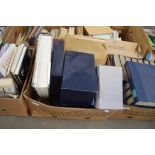 BOX OF MIXED BOOKS TO INCLUDE THE COMPACT EDITION OF THE OXFORD ENGLISH DICTIONARY ETC