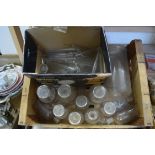 BOX OF VINTAGE CHEMISTS BOTTLES PLUS TEST TUBES