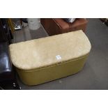 LLOYD LOOM STYLE OTTOMAN, 89CM WIDE