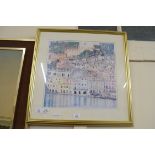 AFTER GUSTAV KLIMT, COLOURED PRINT, GILT FRAMED, 60CM WIDE