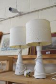 TWO MODERN TABLE LAMPS