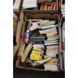 BOX OF MIXED BOOKS TO INCLUDE AGATHA CHRISTIE AND JOHN CREASEY COLLECTIONS