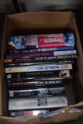 BOX OF MIXED BOOKS TO INCLUDE CHRONICLE OF BRITAIN AND IRELAND