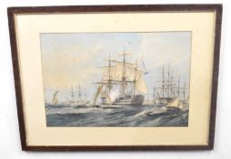 After SIR OSWALD WALTERS BRIERLY (British, 19th century), HMS St Jean D'Acre under the commission of