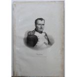 A 19 Century Portriat of Napolian Bonaparte (1769-1821). Lithograph on card. Approx 19x12 inches.