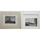 Various 19 Century prints relating to Norfolk & Suffolk, including the tower gateway to East