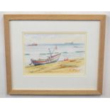 Kenneth Grant (British 20C), Title' Ready for Sea'. Watercolour, signed . Approx 8x10 inches.
