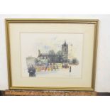 British, 20th century, A set of contemporary limited edition prints of famous landmarks in