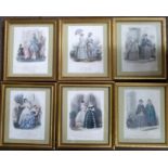 A set of 19 Century Journal du Grand Monde French costume prints (6); various 19 Century prints