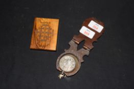 Early 20th century silver cased key wound pocket watch (missing front glass), the case hallmarked