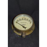 Atkinson & Co Frenchwood Works, Preston brass cased circular pressure gauge, scale of 0-350, 15cm