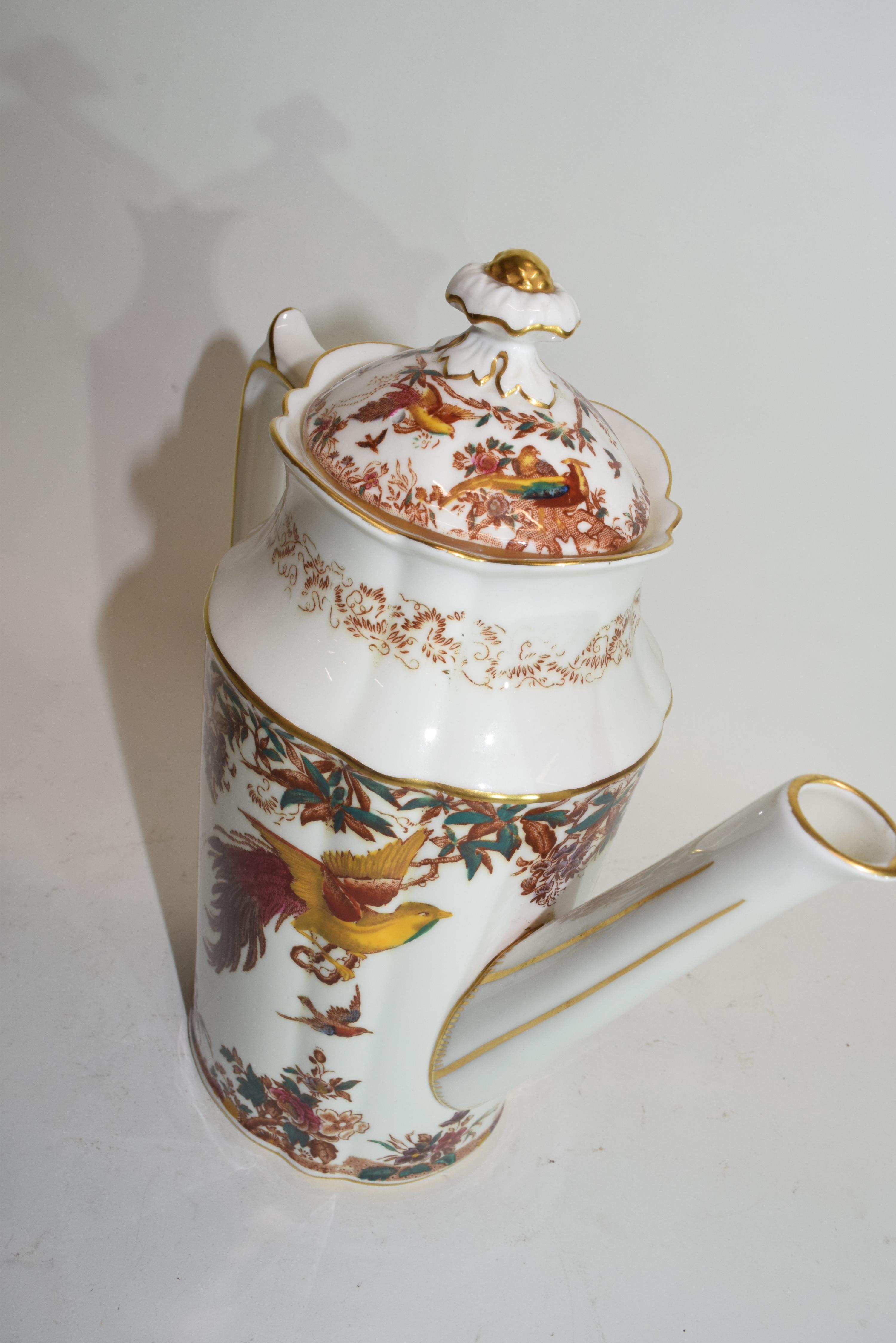 Royal Crown Derby coffee pot in the Old Avesbury pattern - Image 2 of 2