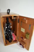 Ernst Leitz Wetzlar, 20th century microscope circa 1940s/1950s, model no 331345, approx 30cm high in