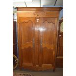 Large inlaid armoire, width approx 140cm