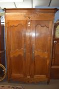 Large inlaid armoire, width approx 140cm