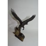 Ronald van Ruyckevelt bronze figure, Wings of Glory, 27cm high
