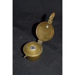 Graduated set of brass nesting cup weights, max diam 5.5cm