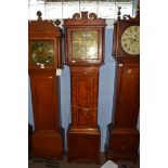 James Thorne, Colchester 18th century longcase clock, the brass dial with Roman and Arabic numerals,