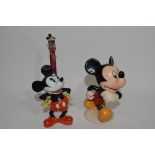 Toothbrush holder modelled as Mickey Mouse, stamped 'Genuine Walt Disney copyright' together with