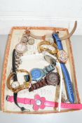 BOX OF MIXED MODERN WRIST WATCHES