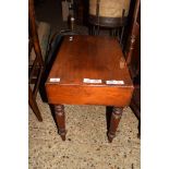 VICTORIAN MAHOGANY FRAMED BIDET, 52CM WIDE