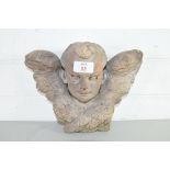 WALL MOUNTED POTTERY CHERUB MODEL