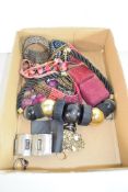 BOX OF MIXED COSTUME JEWELLERY