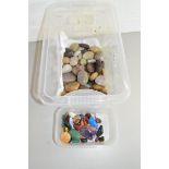 BOX OF POLISHED STONES