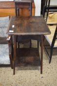 EARLY 20TH CENTURY OAK TWO-TIER OCCASIONAL TABLE