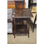 EARLY 20TH CENTURY OAK TWO-TIER OCCASIONAL TABLE