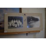 CAMBRIDGE UNIVERSITY INTEREST - PAIR OF MOUNTED BLACK AND WHITE PHOTOGRAPHS, KINGS COLLEGE MAY