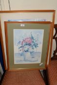 FOUR COLOURED PRINTS AFTER RICHARD ACKERMAN, F/G, LARGEST 69CM HIGH