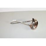 SILVER PLATED SOUP LADLE, A FURTHER SILVER PLATED PUNCH LADLE (2)