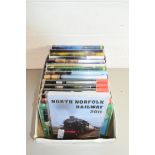 BOX OF RAILWAY DVDS