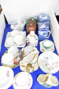 LARGE MIXED LOT OF CERAMICS TO INCLUDE RINGTONS TEA CANISTER AND MATCHING TEA POT, 20TH CENTURY