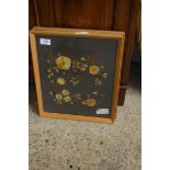 TWO DRIED FLOWER PICTURES, F/G, 39CM HIGH