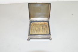 SMALL SILVER PLATED DRESSING TABLE BOX